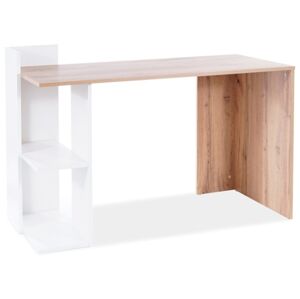 Signal Kancelársky stôl B-001 dub wotan / biely matný