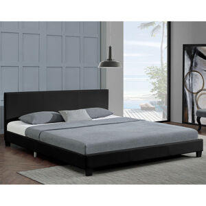 Eshopist Čalúnená posteľ ,,Barcelona" 160 x 200 cm - čierna