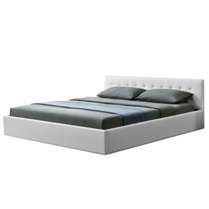 Eshopist Čalúnená posteľ ,,Marbella" 180 x 200 cm - biela