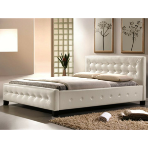Eshopist Čalúnená posteľ BARCELONA 160 x 200 cm biela 