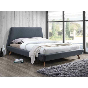 Eshopist Čalúnená posteľ GANT 160 x 200 cm farba šedá 