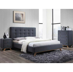 Signal Čalúnená posteľ MELISSA 160 x 200 cm farba šedá
