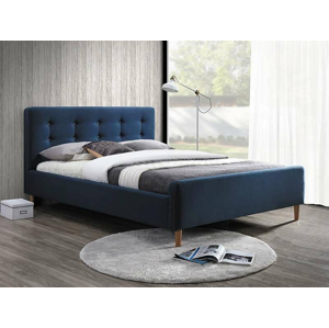 Signal Čalúnená posteľ PINKO 160 x 200 cm farba modrá
