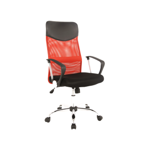 Signal Kancelárska stolička Q-025 červeno/čierna