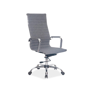 Eshopist Kancelárska stolička Q-040 šedá tkanina 