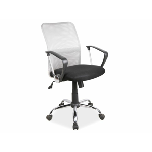Eshopist Kancelárska stolička Q-078 šedo/čierna 