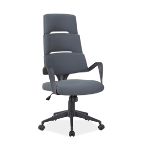 Eshopist Kancelárska stolička Q-889 sivý materiál/čierny rám 
