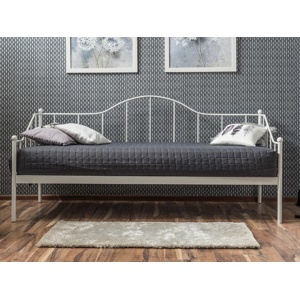 Eshopist Kovová posteľ DOVER 90 x 200 cm biela