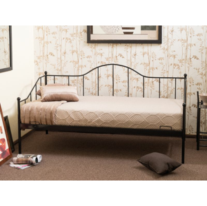 Eshopist Kovová posteľ DOVER 90 x 200 cm čierna 