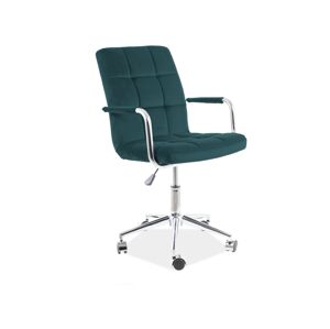Signal Kancelárska stolička Q-022 zamat zelená bluvel 78