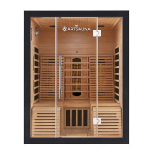 Juskys Infračervená sauna Helsinki 150 s technológiou Dual Technology čierna
