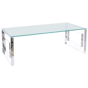 Konferenčný stolík ALLURE A transparentný/strieborný 120X60